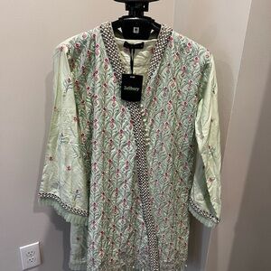 Zellbury Floral Embroidered Pakistani Kurta